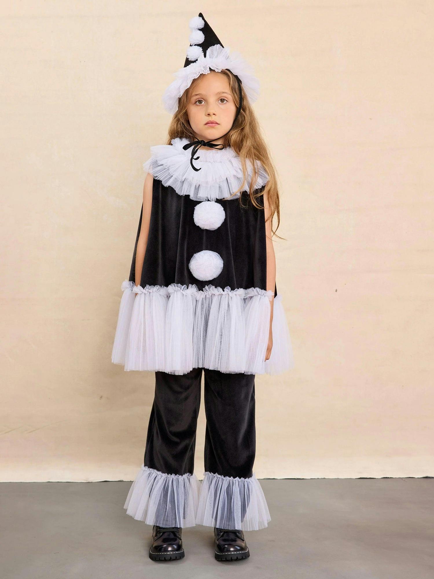 Pierrot Clown Trousers For Kids