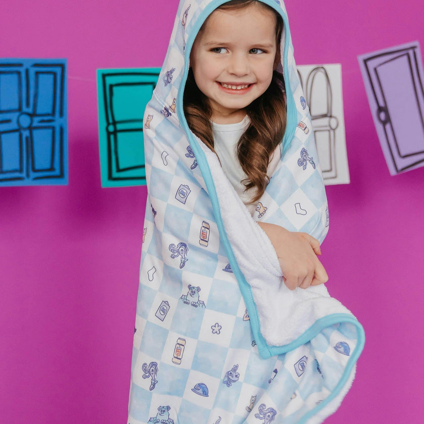 Premium Big Kid Hooded Towel - Monsters, Inc. Medley