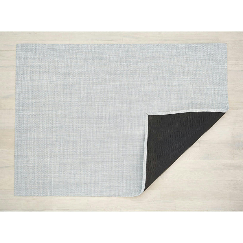 Mini Basketweave Floor Mat, Sky