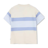 Beige & Light Blue Stripe T-Shirt