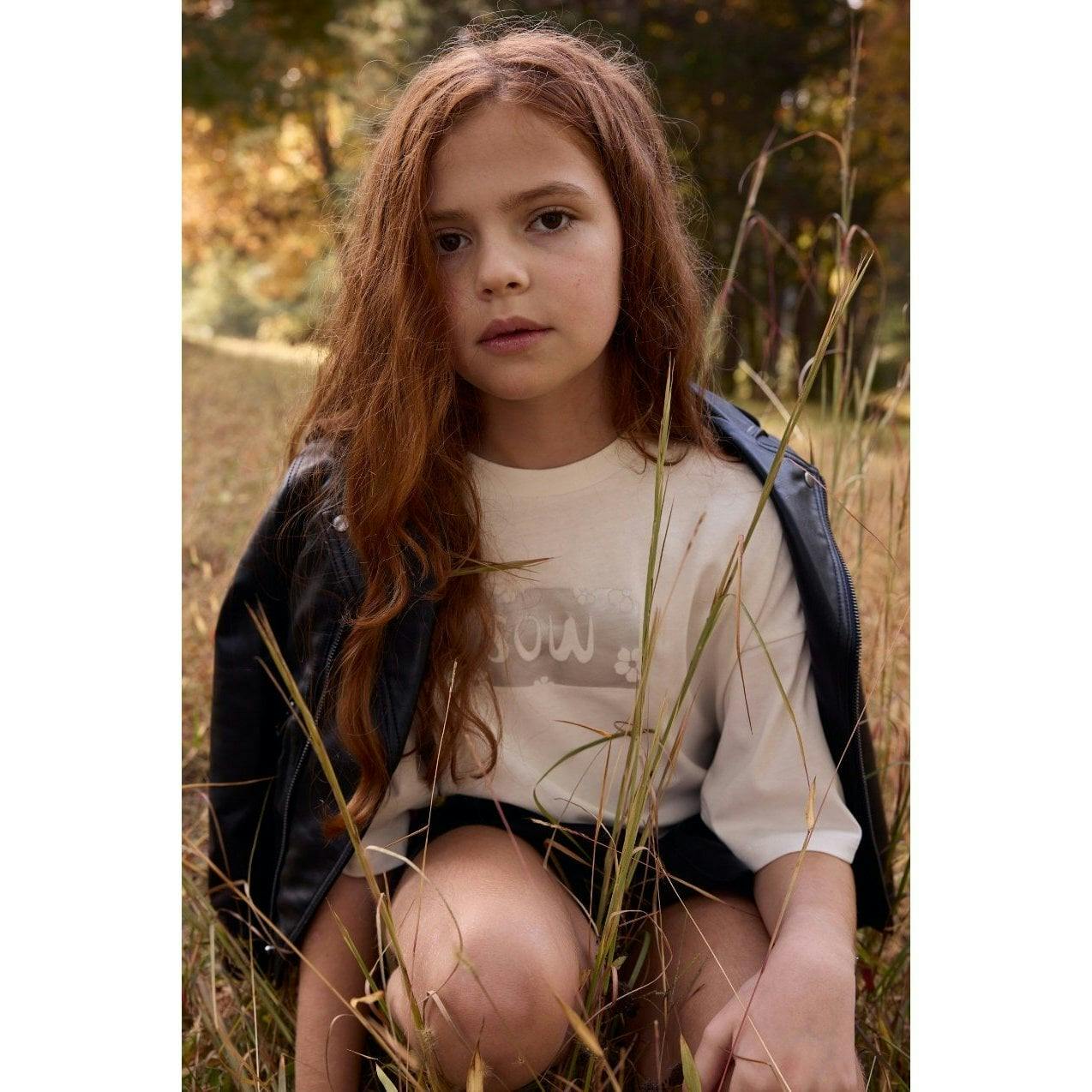 Relaxed Organic Cotton T-Shirt With SOW Print