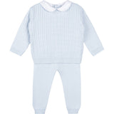 Boys Peter Pan Cable Knit Set Blue