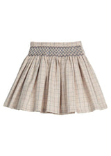 Smocked Molly Skirt - Durham Windowpane