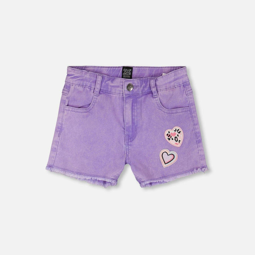 Denim Shorts With Embroidery