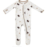 French Bulldogs Zippered Footie