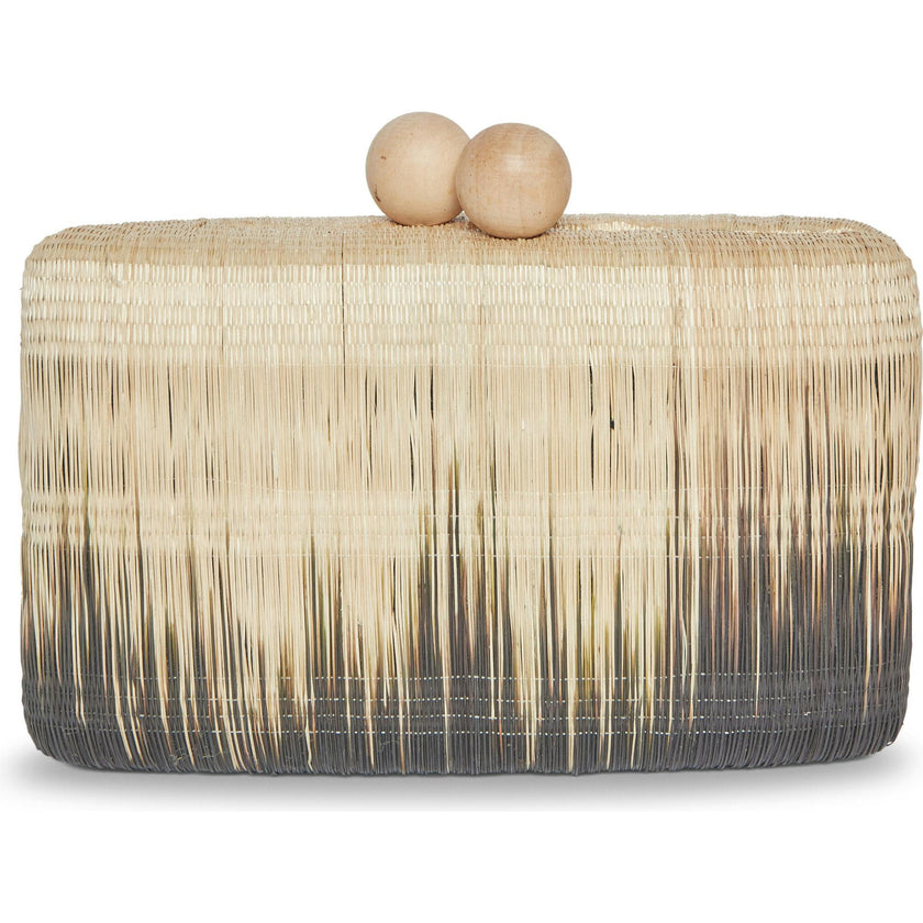Akna Clutch, Black Ombre