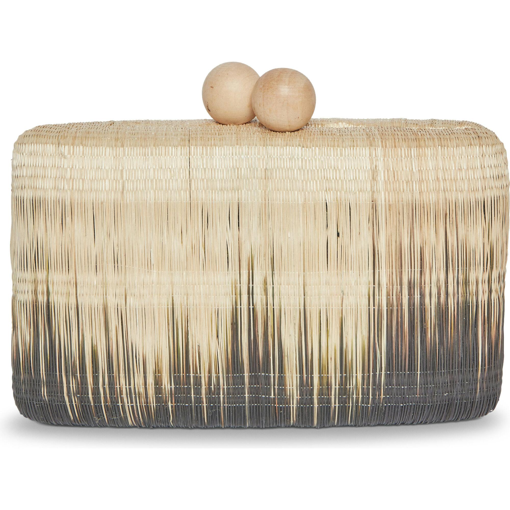 Akna Clutch, Black Ombre