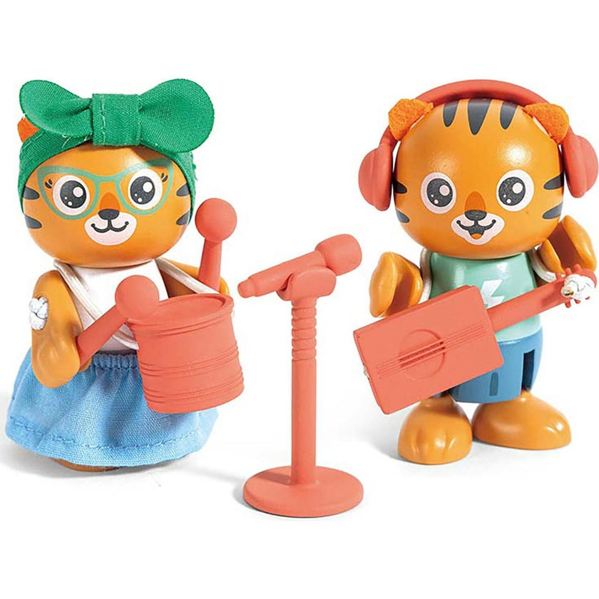 Hape: Milo & Melody Set - 2 Articulated Toy Figurines