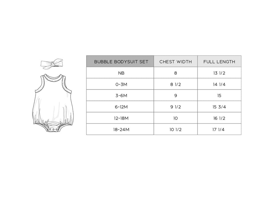 Baby Girl Bubble Bodysuit Set in Cherries