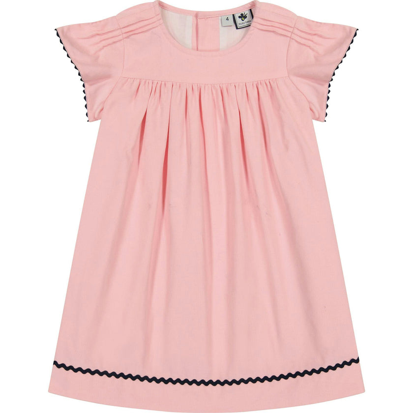Olivia Corduroy Short Sleeve A-Line Dress