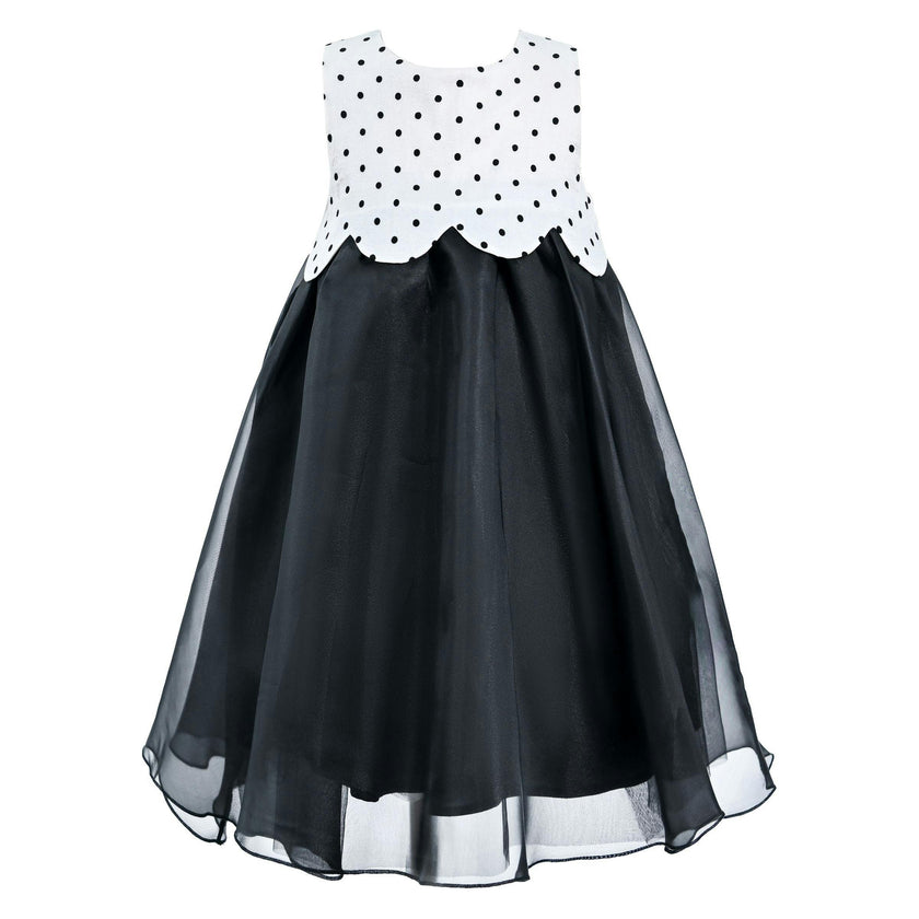 Black Menorca Polka Dot Dress