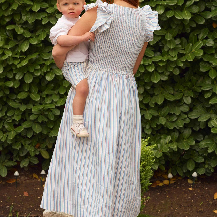 Hattie Dress in Heritage Stripe