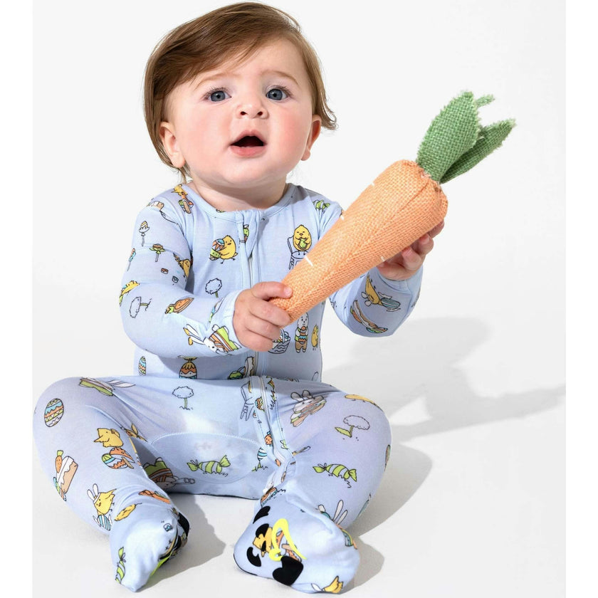 Easter Blue Bamboo Convertible Footie