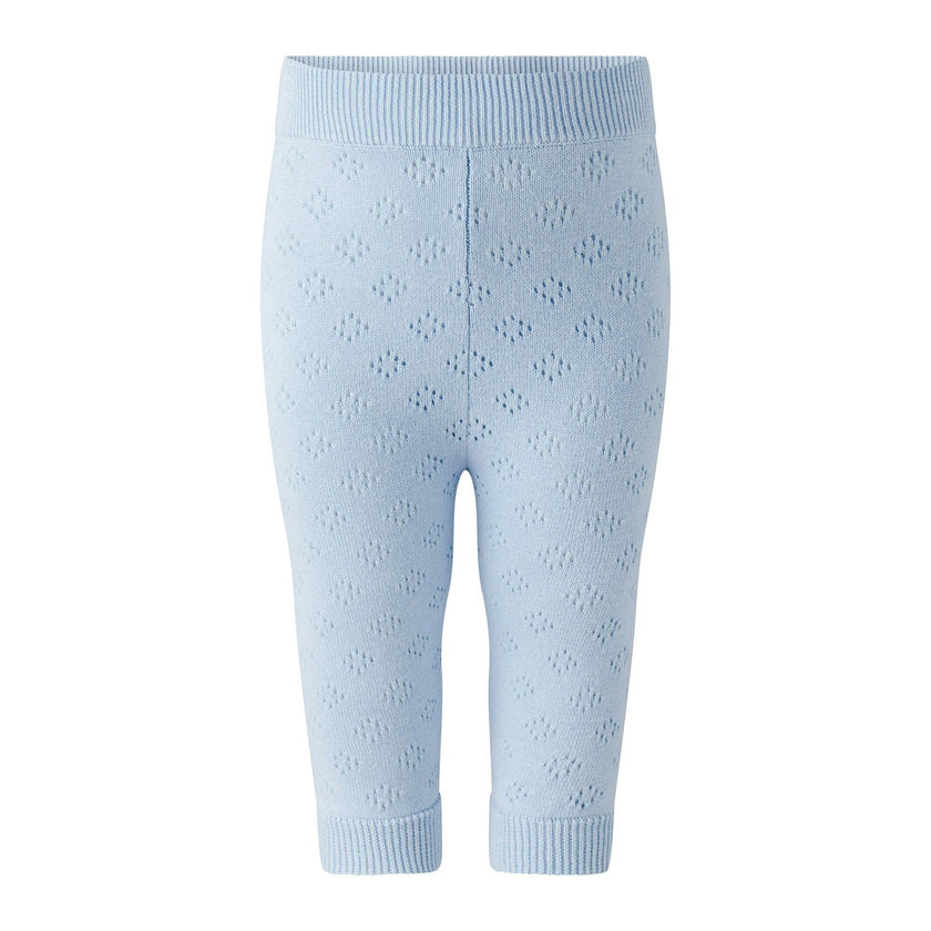 Blue Pointelle Sweater & Legging Set