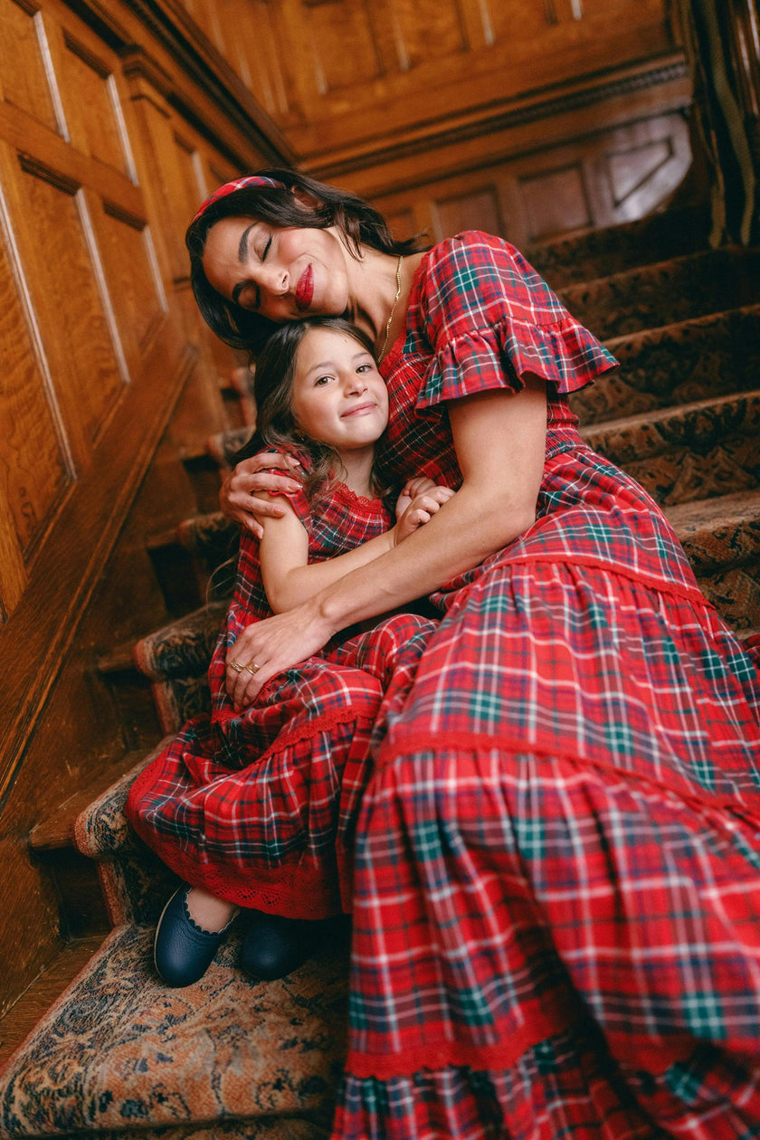 Mini Rosario Dress in Christmas Cheer Plaid