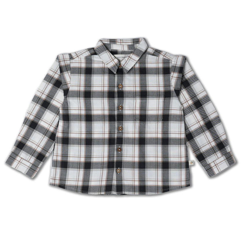 Organic Collared Long Sleeve Shirt
