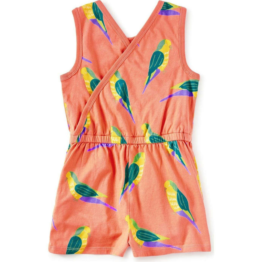 Reversible Wrap Romper, Pink