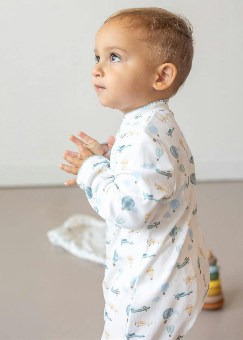 Savana Pima Cotton Baby One-Piece Pajamas
