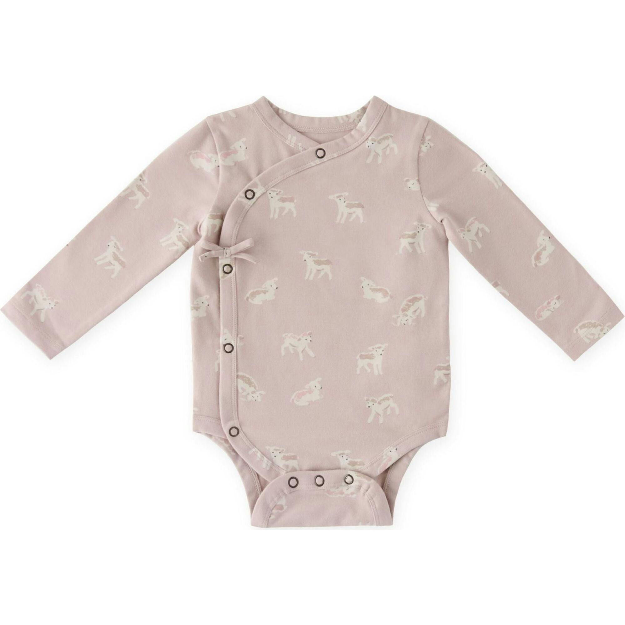 The Littles Long Sleeve Kimono One-Piece, Pink
