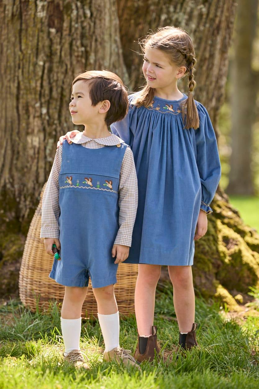 Smocked Vintage John John - Flying Mallard