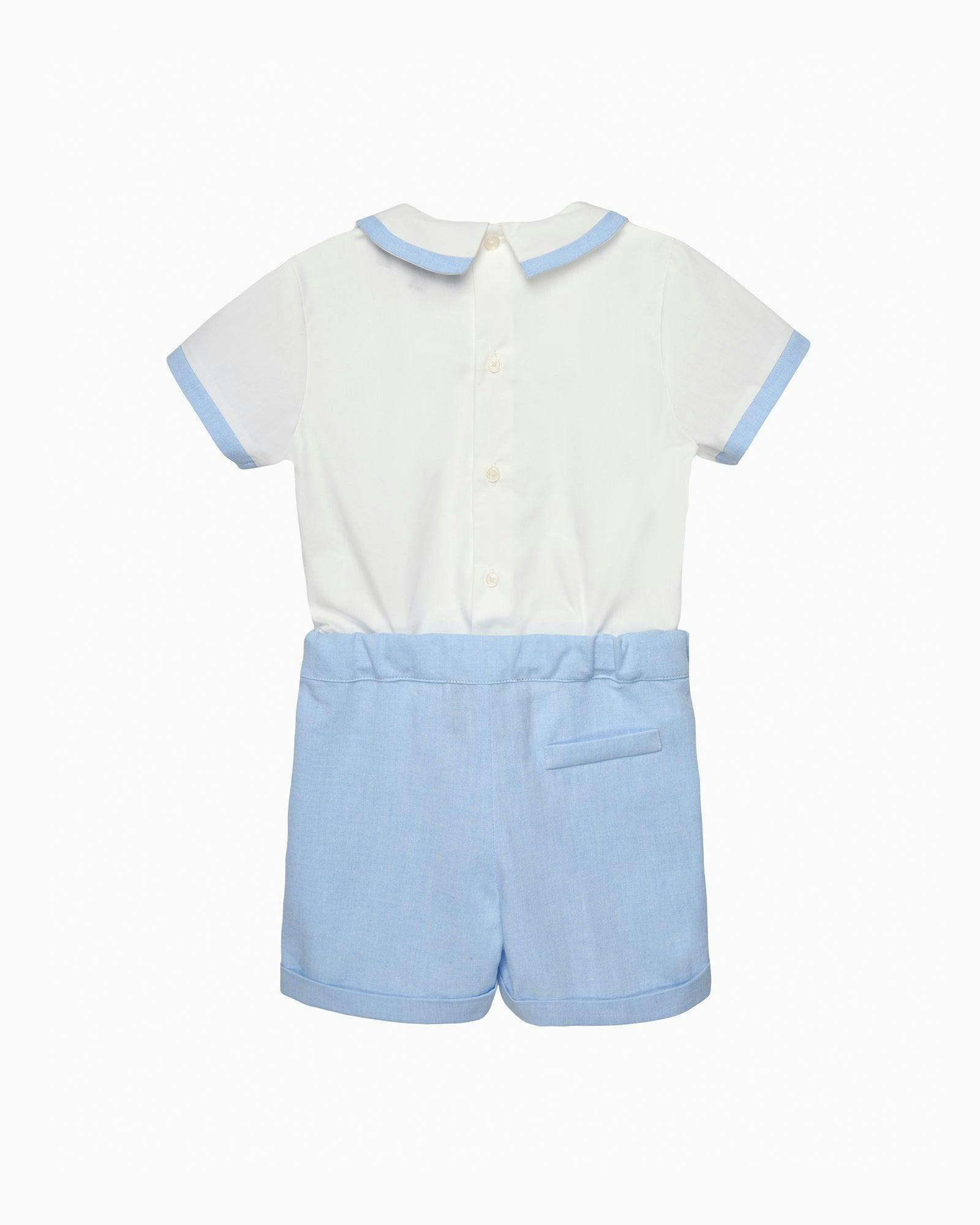 The Rupert Set in Pale Blue/White