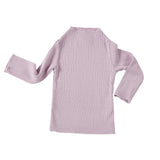 Rib Mock Neck Long Sleeve Top