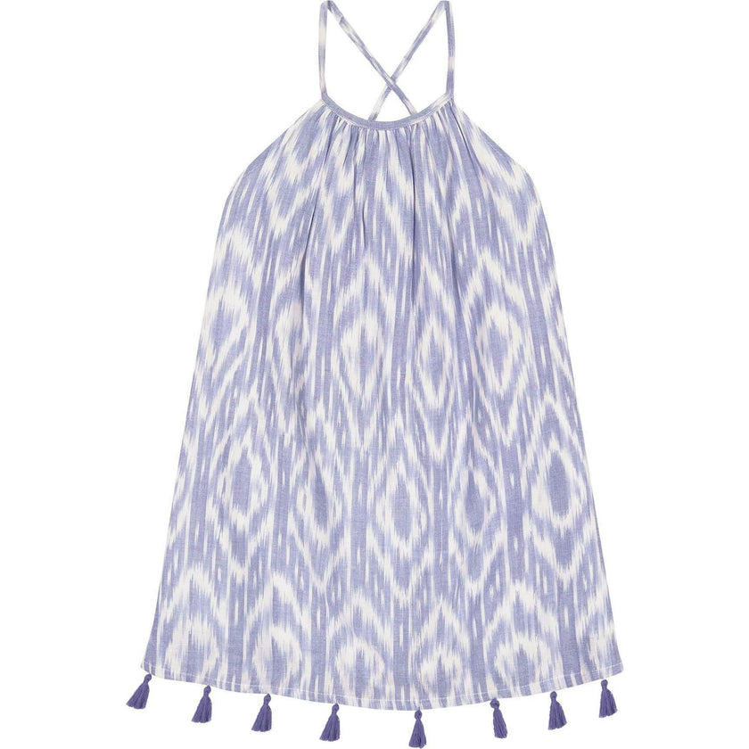 Mini Chantal Criss-Cross Sundress, Blue