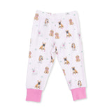Bestie Dogs Pink - Short Sleeve Loungewear Set