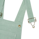 Adult Mint Chunky Cord Overalls