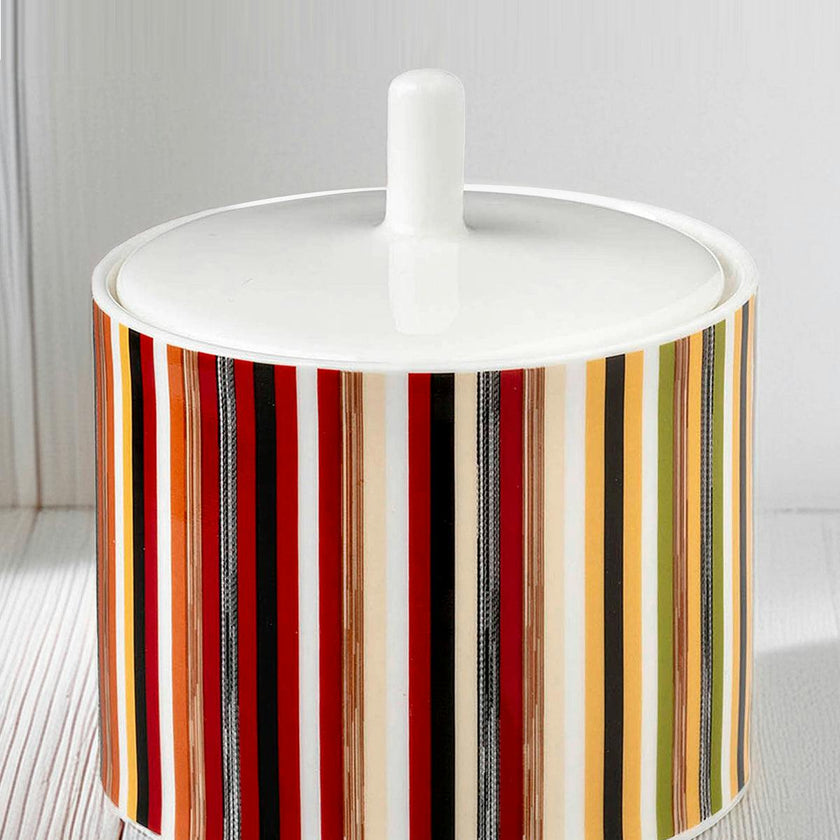 Sugar Pot STRIPES JENKINS 148 - Ø 8,6 x H. 9 Cm