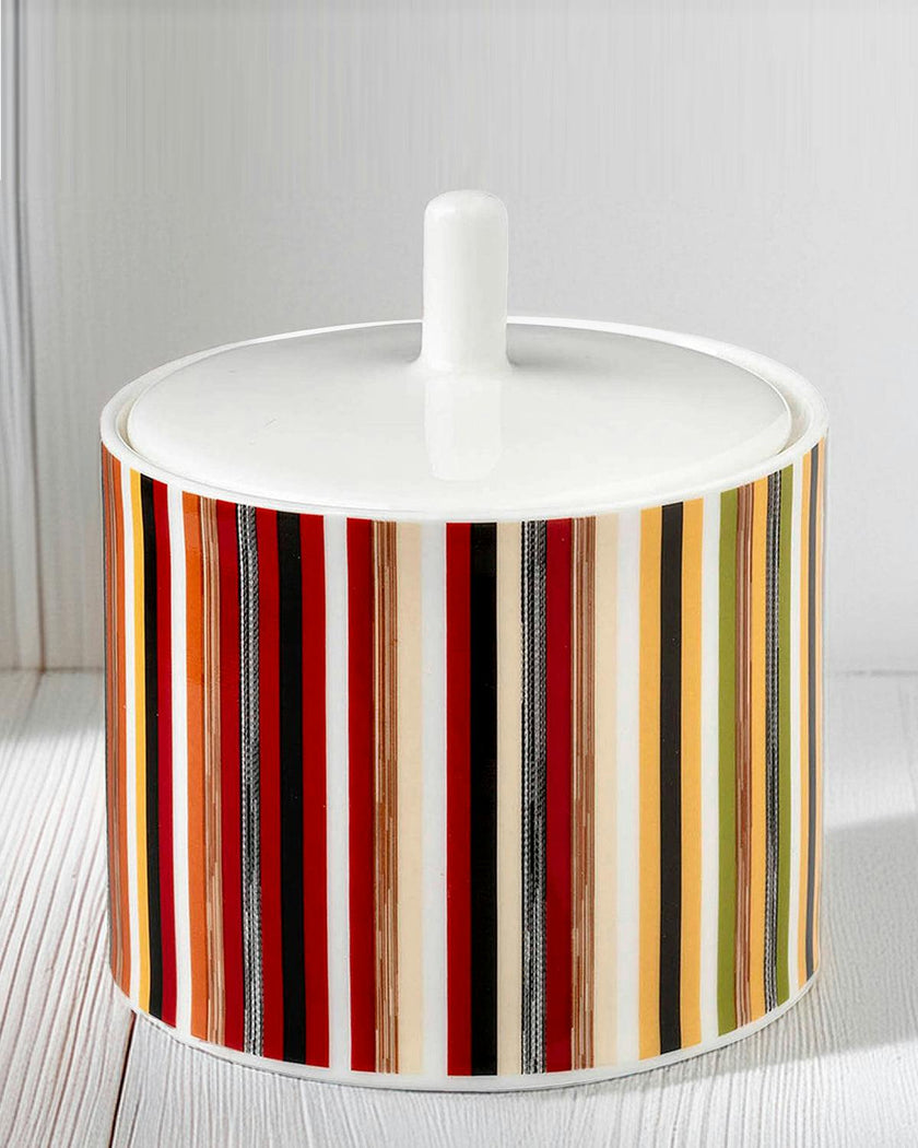 Sugar Pot STRIPES JENKINS 148 - Ø 8,6 x H. 9 Cm