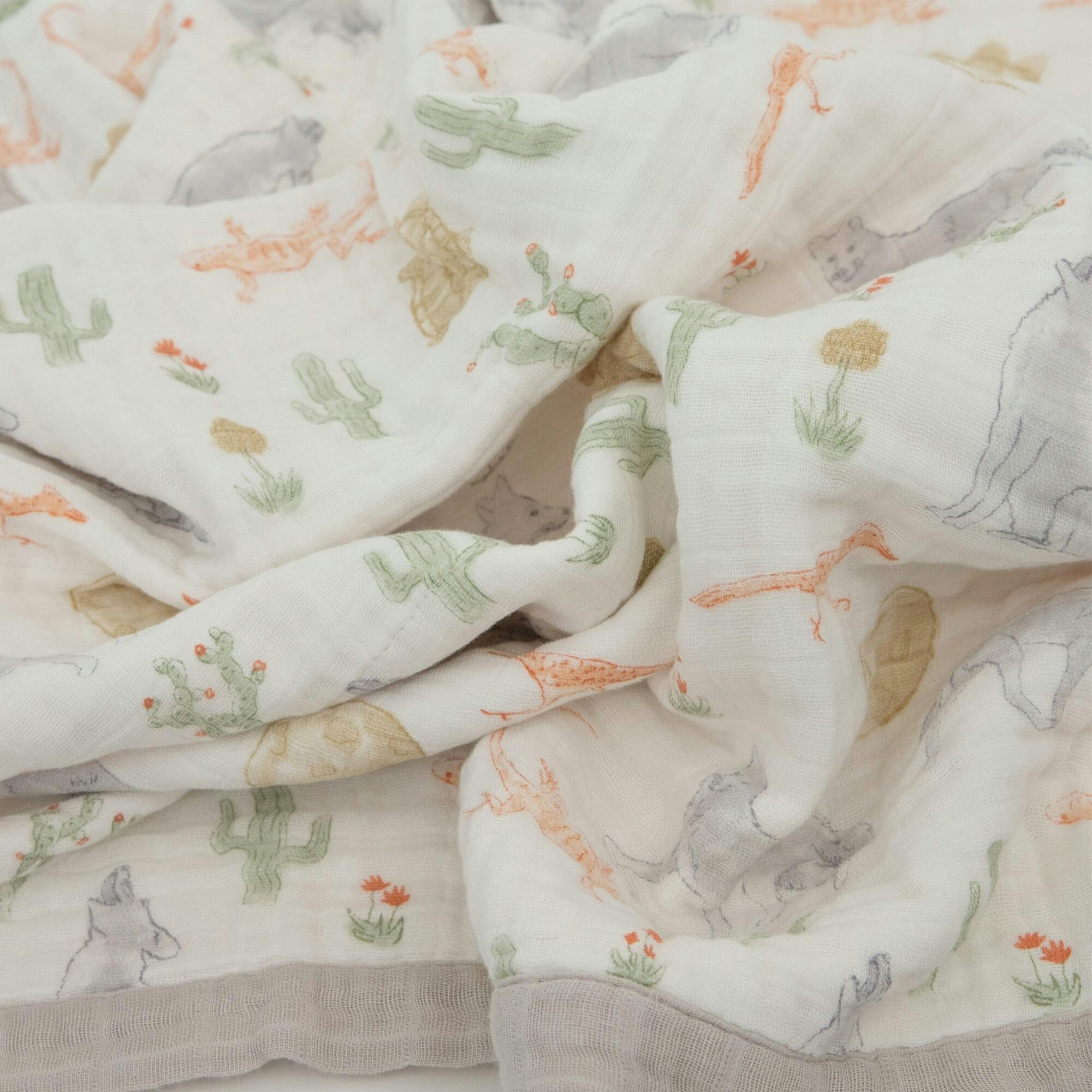 Cotton Muslin Baby Quilt - Desert Night