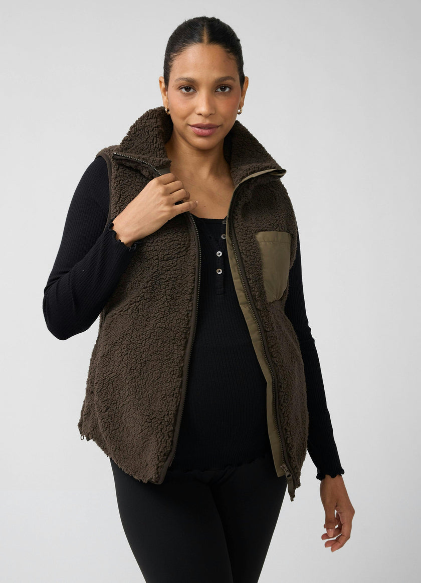 Sherpa Maternity Vest with Baby Carrier Insert