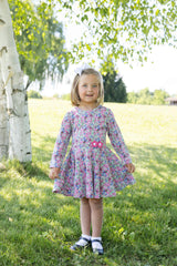 Floral Knit Dress with Flowers