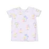 Vintage Spring Ducklings Pink - Loungewear Short Set
