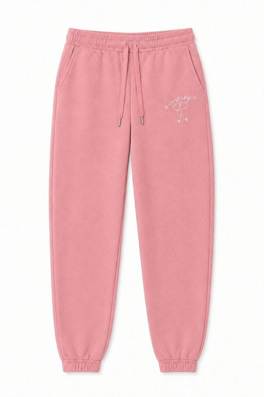 Jessie Rose Pink French Terry Jogger - Low Key