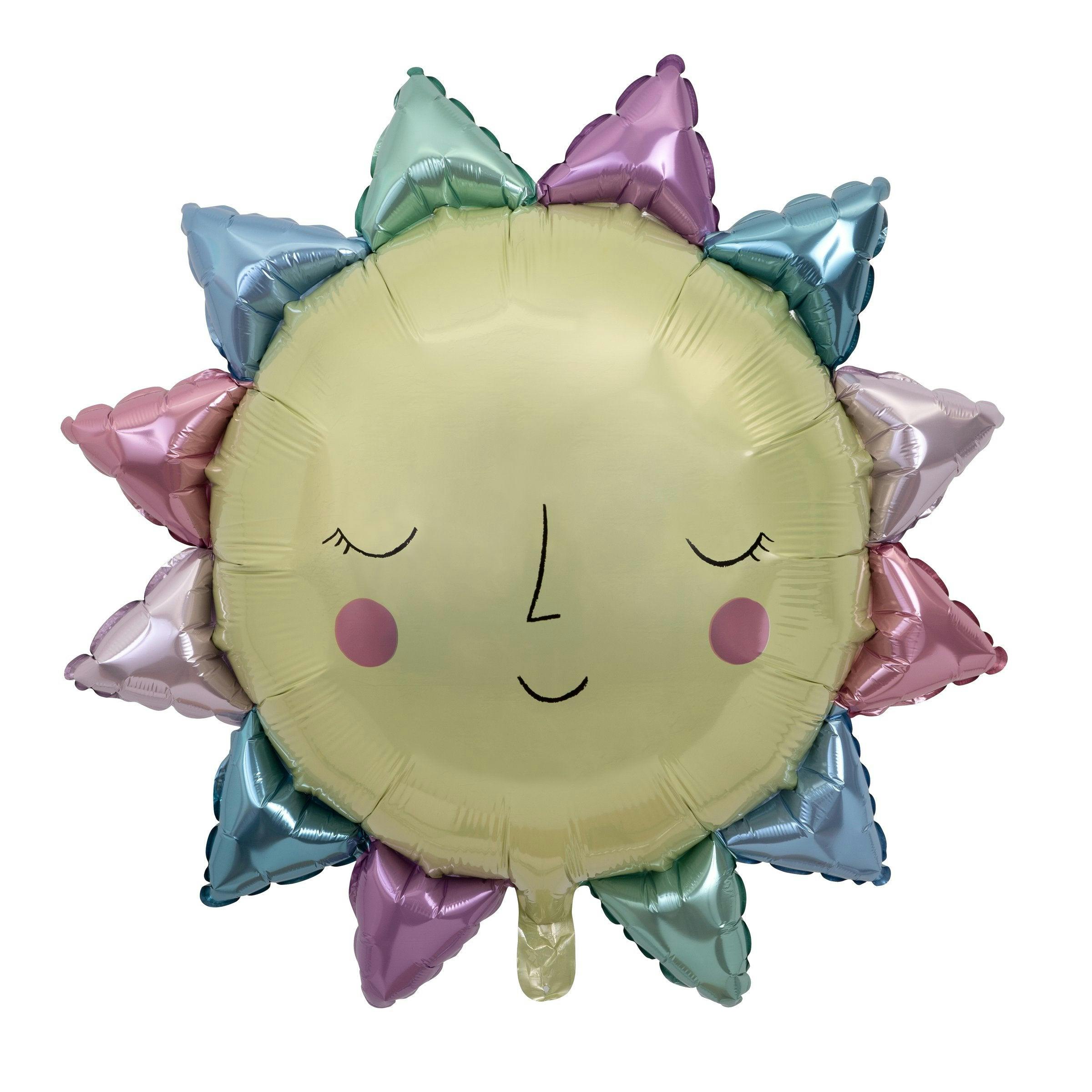 Rainbow Sun Foil Balloon