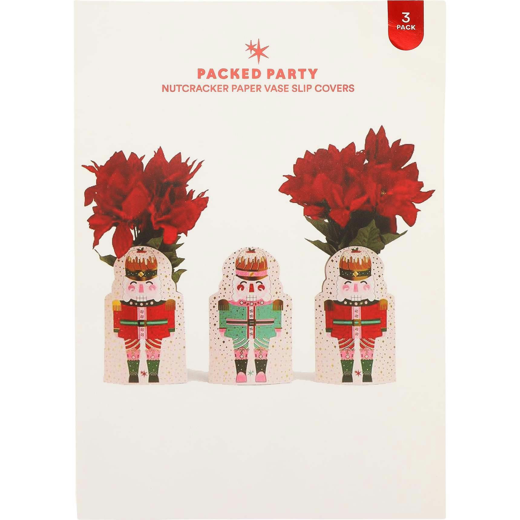 Nutcracker Pop-Up Vase Slip Covers (set of 3)