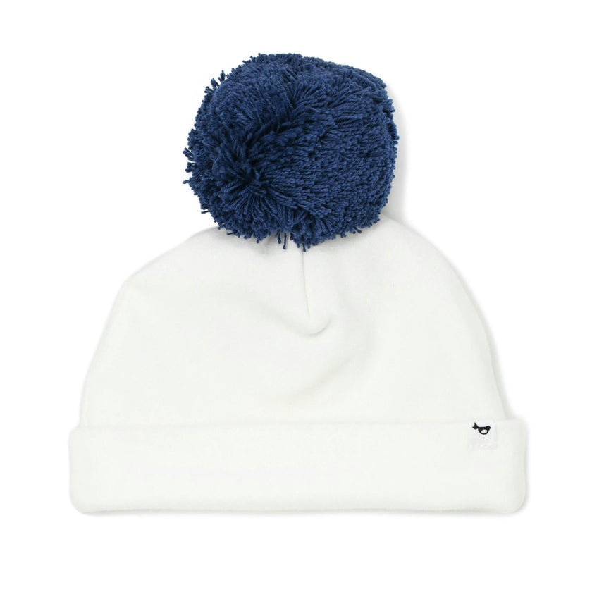 Denim Pom Hat