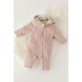 Teddy Fleece Baby Suit, Pink