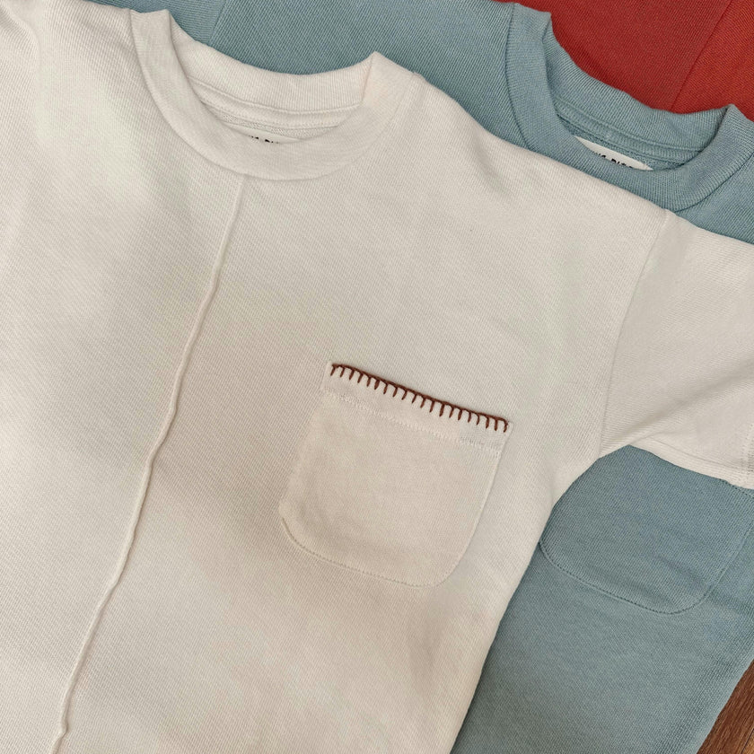 Hand-Embroidered French Terry Top