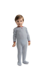 Striped Pointelle Onesie