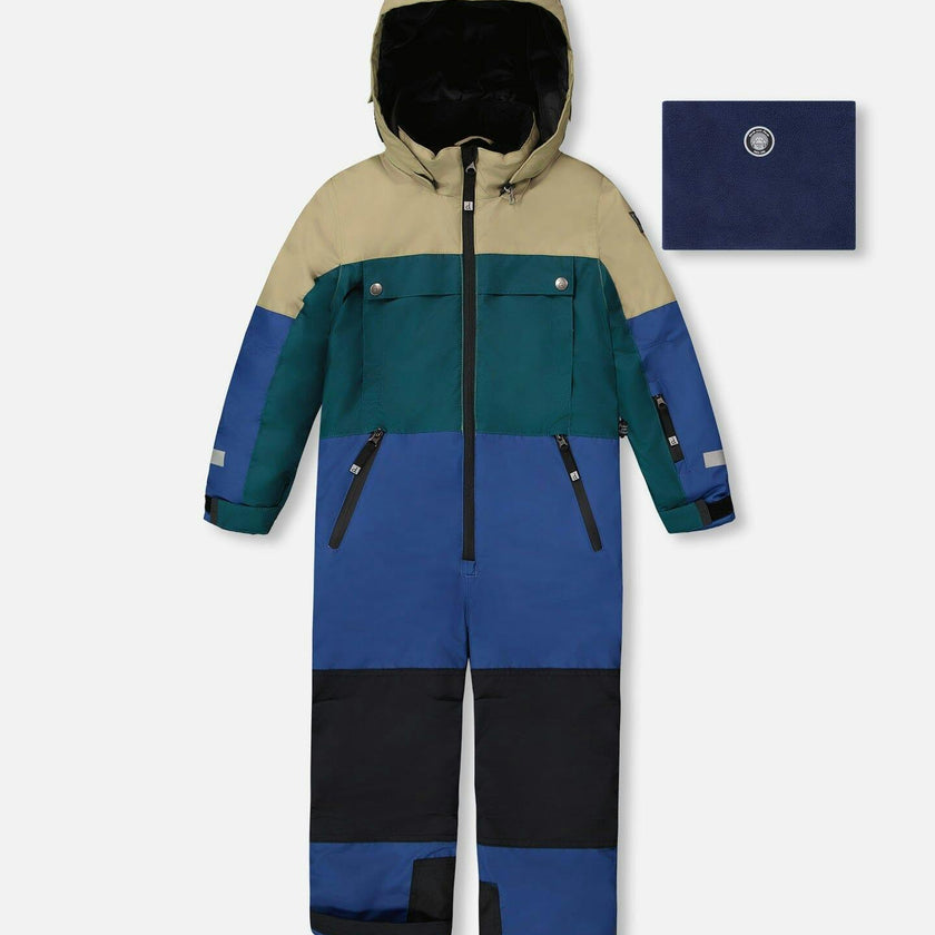 One-Piece Teknik Snowsuit Colorblocked