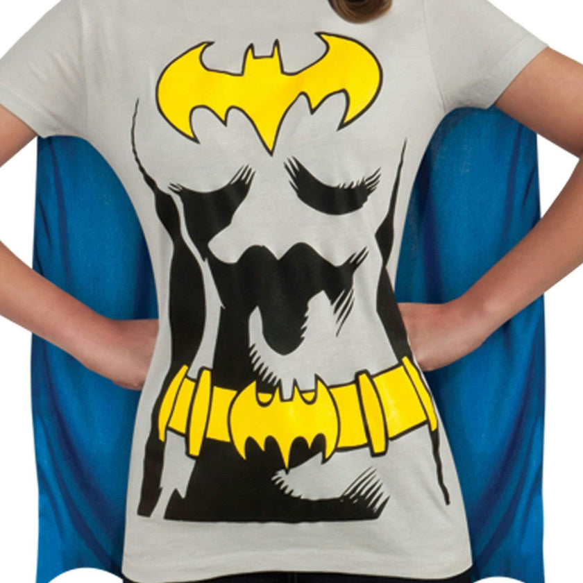 DC Comics Women's Batgirl Shirt, Mask and Cape