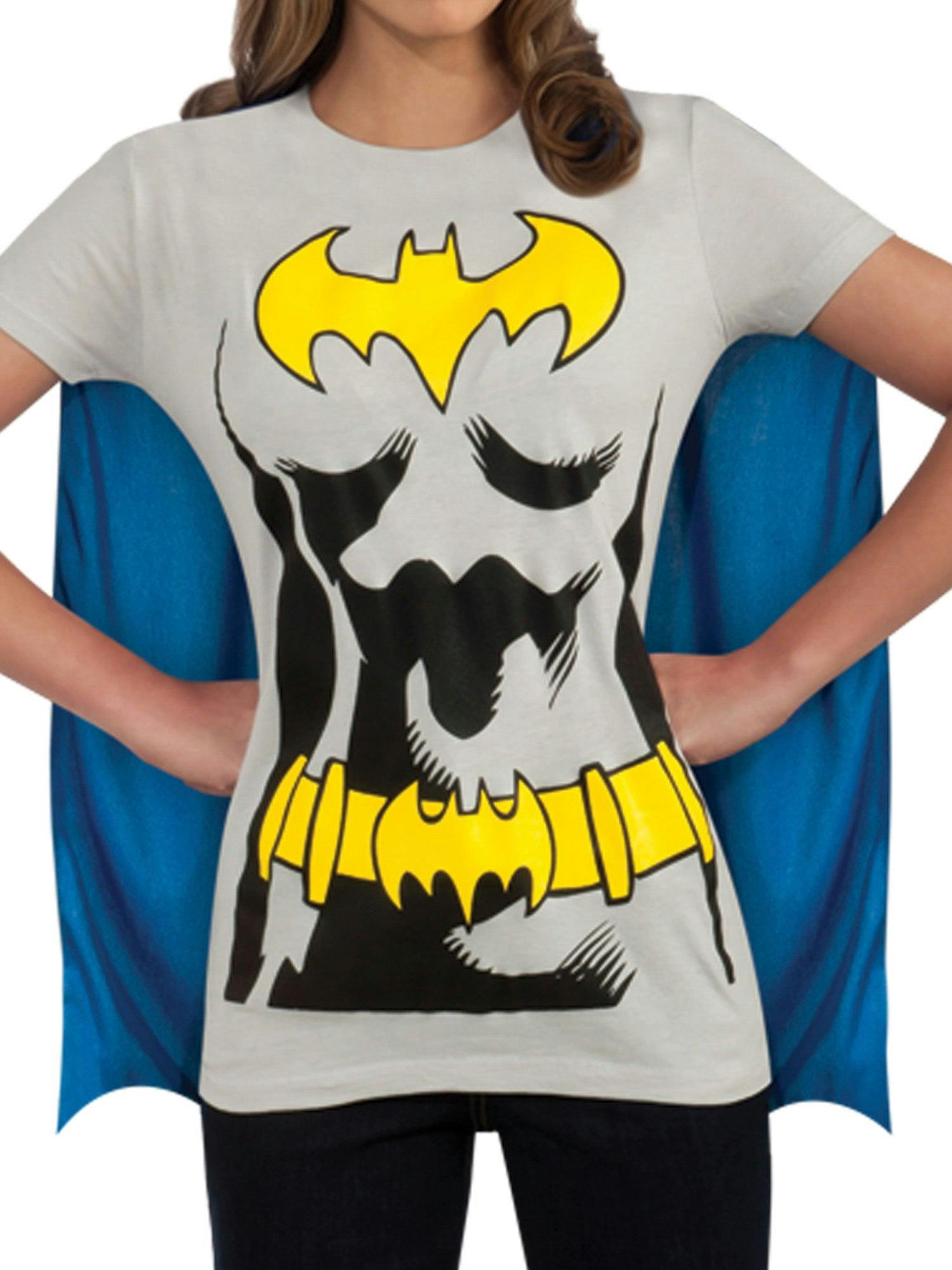 DC Comics Women's Batgirl Shirt, Mask and Cape
