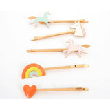 Unicorn Enamel Hair Slides
