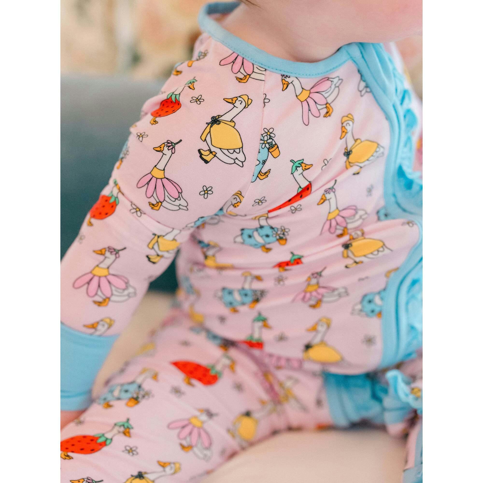 Silly Goose Bamboo Ruffle Romper