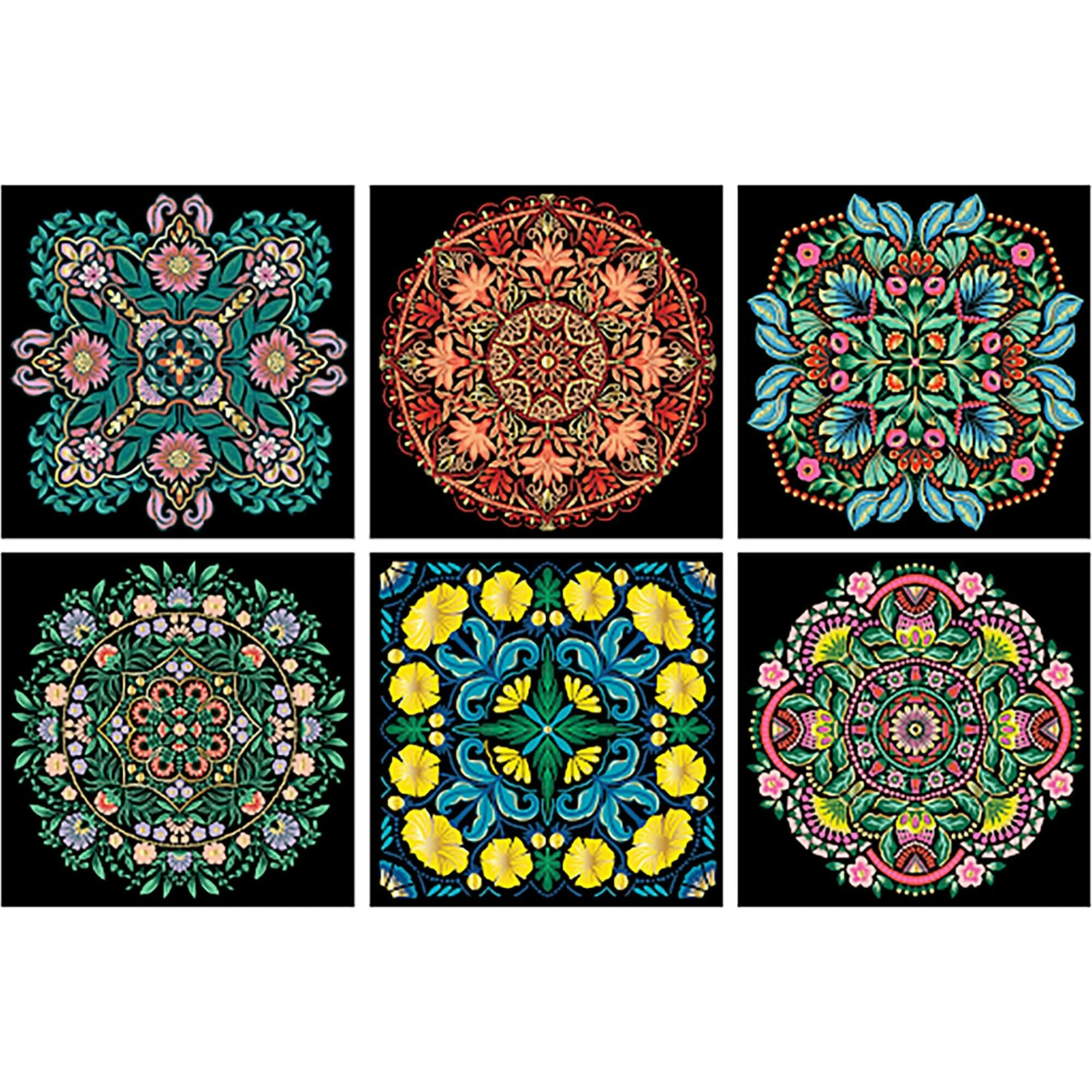 Brea Reese: Scratch Art Paper Pad - Mandala