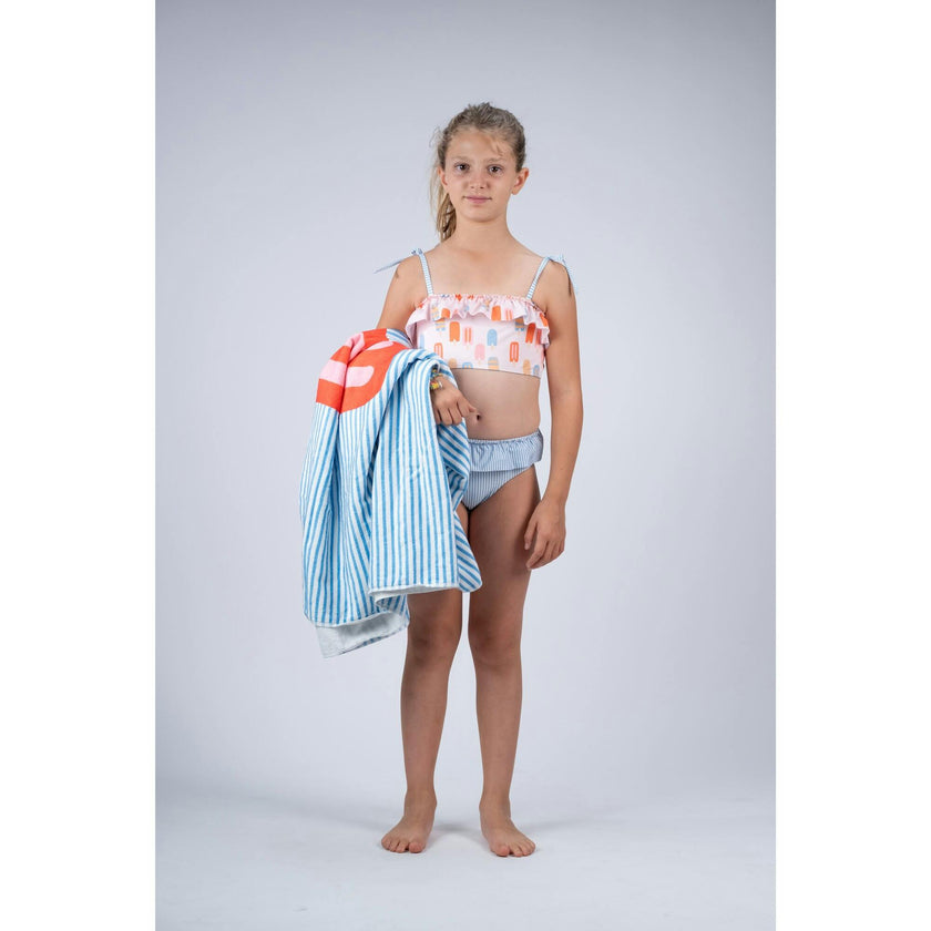 Colored Ice Cream Large Beach Towel
