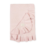 Organic Ruffle Edge Baby Blanket